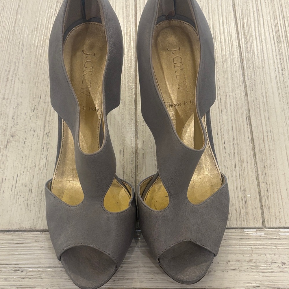 J. Crew Elegant Gray Heels